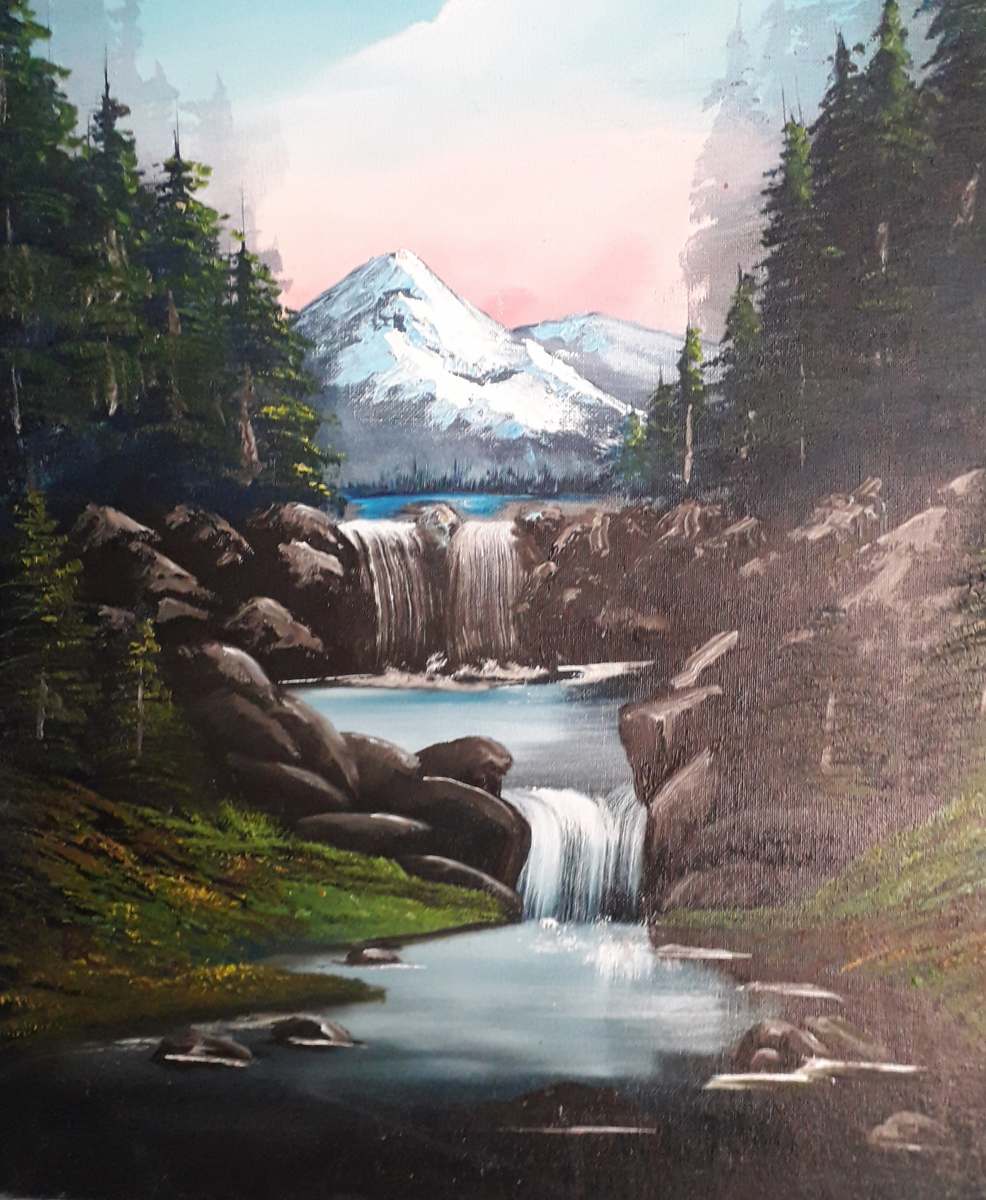 Waterfall In The Glen Paint With Ray