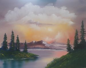 Purple mountain