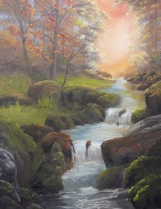 Autumn waterfall